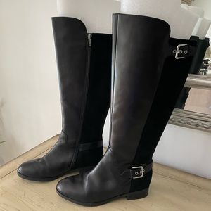Marc Fisher Black Riding Boots 7.5 W